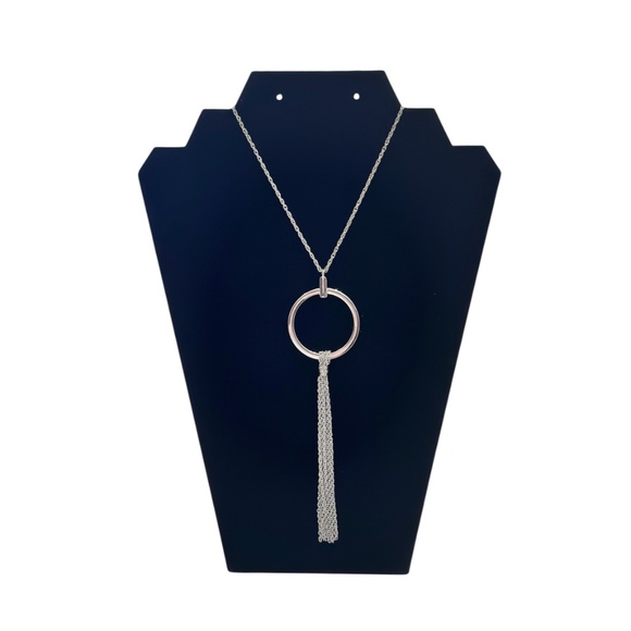 Banana Republic Silver Tone Tassel Necklace - Picture 1 of 2